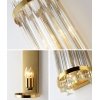 Стеклянное бра Wall lamp 88014W brass прозрачное DeLight Collection