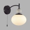 Стеклянное бра Gloriya 8273/1W форма шар белое Lumion