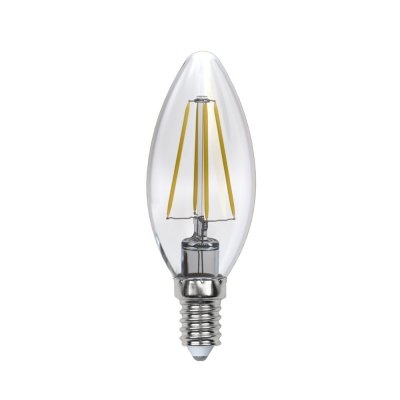 Лампочка светодиодная  LED-C35-5W/NW/E14/CL/DIM GLA01TR картон Uniel