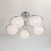 Стеклянная потолочная люстра Лайма CL155151 белая форма шар Citilux