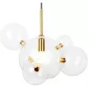 Стеклянный подвесной светильник Bolle 2027-P6 mini форма шар прозрачный Loft It