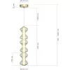 Стеклянный подвесной светильник Spine SL6136.213.01 ST Luce