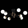 Стеклянная потолочная люстра Limano SL1203.402.08 форма шар белая ST Luce