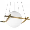 Стеклянный подвесной светильник Swing 10424/250 форма шар белый Loft It