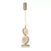 Подвесной светильник Solarius 4858-1P круглый бежевый Favourite