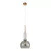 Стеклянный подвесной светильник Kristel APL.304.06.01 серый Aployt