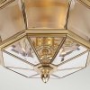 Стеклянный потолочный светильник уличный Newbury QZ-NEWBURY-F-PB прозрачный цилиндр Quoizel