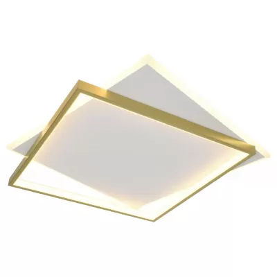 Потолочный светильник  Lima CLL-1-82-RC WH+GD ЭРА прямоугольный