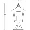 Стеклянный наземный фонарь  15904 Gb прозрачный Oasis Light