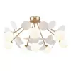 Стеклянная потолочная люстра Bliss 2771-8P белая форма шар F-Promo
