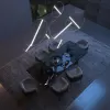 Подвесной светильник Element 90283/1 хром круглый белый Eurosvet