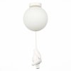 Стеклянная потолочная люстра Modena SLE115422-01 форма шар белая Evoluce