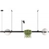 Стеклянный подвесной светильник Jardin 10121/D белый форма шар Loft It