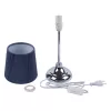 Интерьерная настольная лампа  UML-B309 E14 CHROME/DARK BLUE конус серый Uniel