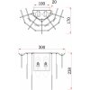 Стеклянный настенный светильник Porto FR5104WL-02N белый Freya