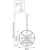 Стеклянная подвесная люстра Cero 731147 Lightstar