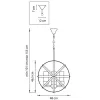 Стеклянная подвесная люстра Cero 731147 Lightstar