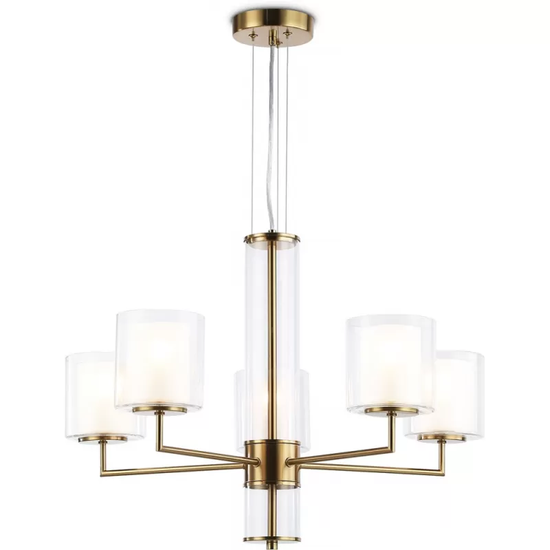 Стеклянная подвесная люстра HIGH LIGHT LH56011 белая цилиндр Ambrella Стеклянная подвесная люстра HIGH LIGHT LH56011 белая цилиндр Ambrella