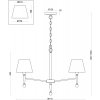 Подвесная люстра Rosemary FR2190PL-05N конус белая Freya