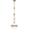 Стеклянный подвесной светильник Krema 5441/1C форма шар прозрачный Odeon Light