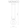 Стеклянный подвесной светильник Monaco 9364 форма шар прозрачный Nowodvorski