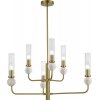 Стеклянная потолочная люстра Medea SL1244.303.06 прозрачная цилиндр ST Luce