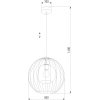 Стеклянный подвесной светильник Universo 2552 Universo форма шар черный TK Lighting