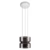 Стеклянный подвесной светильник Totem 10466/2P Smoke цилиндр Loft It