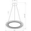 Подвесной светильник Parafe 40025/1 LED серый белый Eurosvet