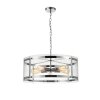 Стеклянный подвесной светильник Tivoli 983 VL5073P05 цилиндр прозрачный Vele Luce