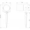 Грунтовый светильник Landscape 35146/S черный черный Elektrostandard