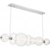 Стеклянный подвесной светильник Atomo QN-ATOMO-LP7-PC форма шар прозрачный