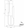 Стеклянный интерьерная настольная лампа Сipresso Z014TL-01G цилиндр белый Maytoni