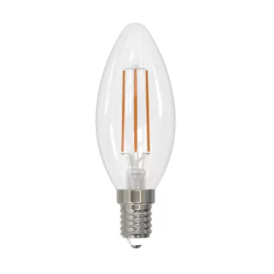 Светодиодный лампочка светодиодная  LED-C35-9W/3000K/E14/CL/DIM GLA01TR картон Uniel