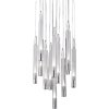 Стеклянный подвесной светильник Candle P68094-13 chrome белый DeLight Collection