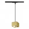 Трековый светильник Patera 358674 куб цвет золото Novotech