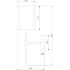 Бра Notturno 60162/1 черный цилиндр белое Eurosvet