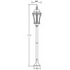 Стеклянный наземный фонарь ASTORIA 1 L 91306L Bl прозрачный Oasis Light