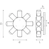 Настенный светильник уличный Dito 380683 цвет золото Lightstar