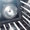 Стеклянная потолочная люстра Glitter PLGLI60LSPCRE27 серая