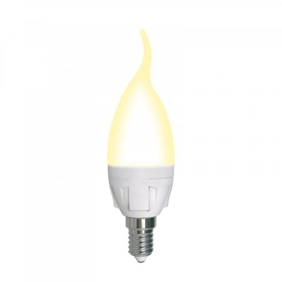Лампочка светодиодная  LED-CW37 7W/3000K/E14/FR/DIM PLP01WH картон Uniel