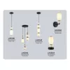 Стеклянный подвесной светильник High Light LH53142 форма шар белый Ambrella