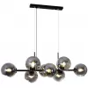 Стеклянный подвесной светильник  LSP-8709 черный форма шар Lussole