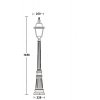 Стеклянный наземный фонарь FARO-FROST L 91111fL Bl Oasis Light