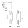 Настенный светильник Monica 3901/5W цилиндр прозрачный Odeon Light