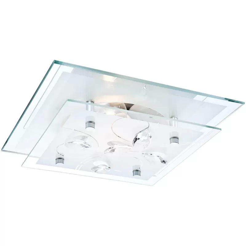 Стеклянный потолочный светильник Jasmina 40408 белый Globo Стеклянный потолочный светильник Jasmina 40408 белый Globo