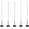 Стеклянный подвесной светильник MD2826 MD2826-5L black прозрачный DeLight Collection