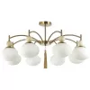 Стеклянная потолочная люстра Gloriya 8272/8C белая форма шар Lumion Стеклянная потолочная люстра Gloriya 8272/8C белая форма шар Lumion