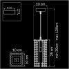 Хрустальный подвесной светильник CRISTALLO 795422 прозрачный Lightstar