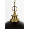Стеклянный подвесной светильник Largo LDP 1228-300 BK+MD белый форма шар Lumina Deco